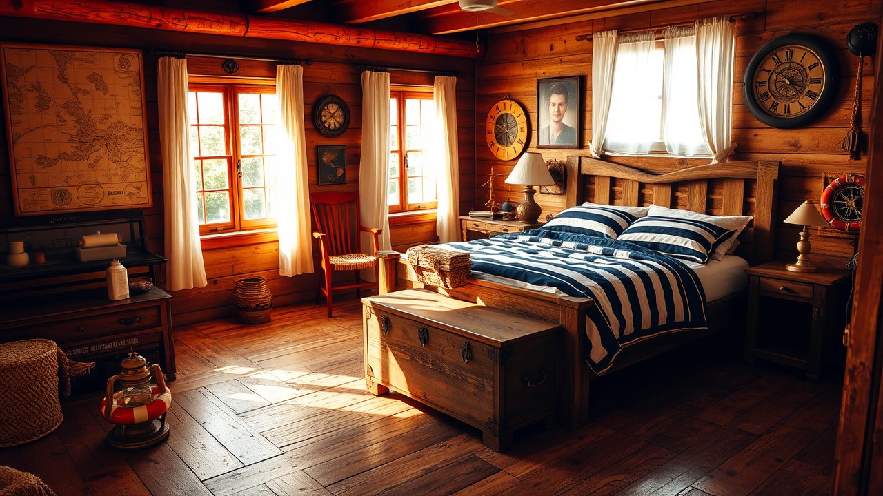 Vintage Nautical Bedroom Decor Inspirations