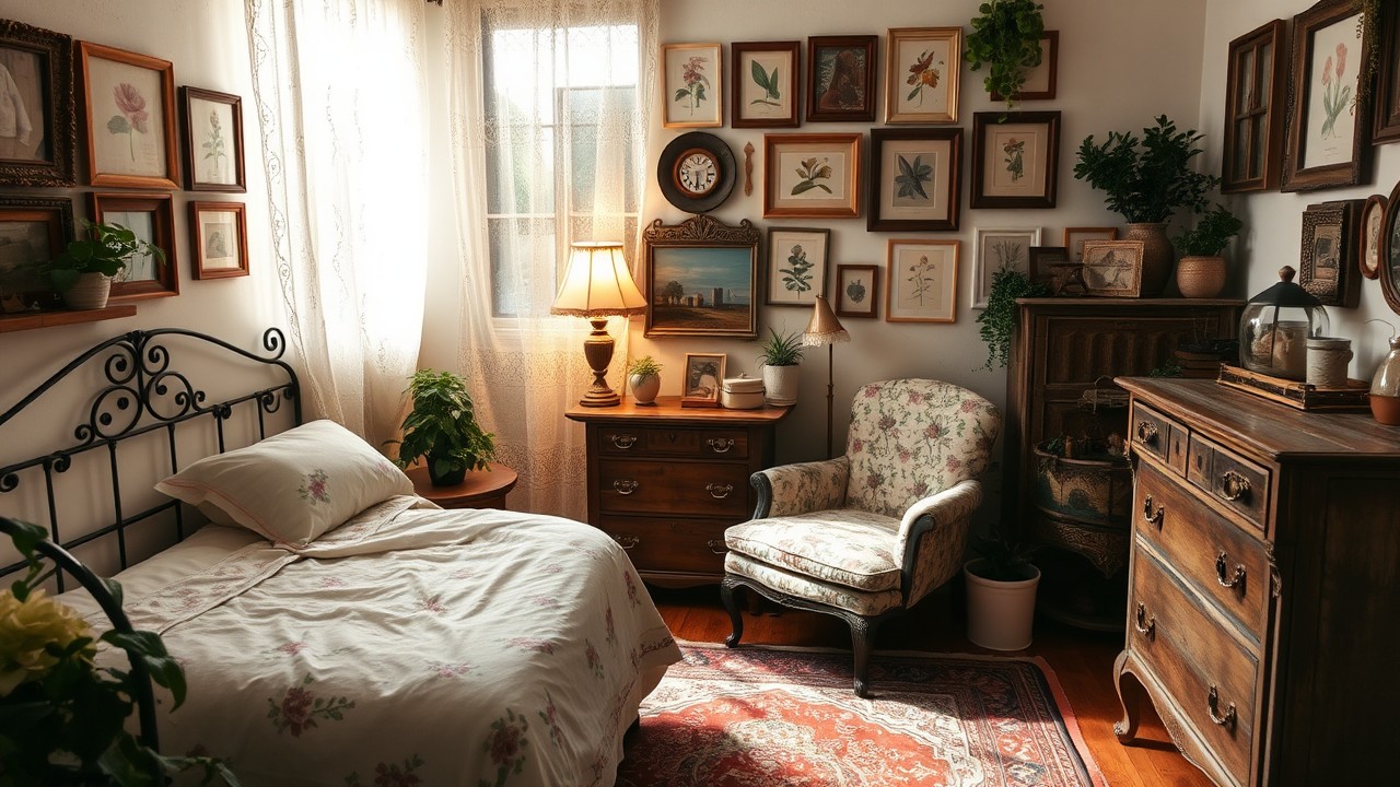 Vintage Studio Bedroom Inspirations