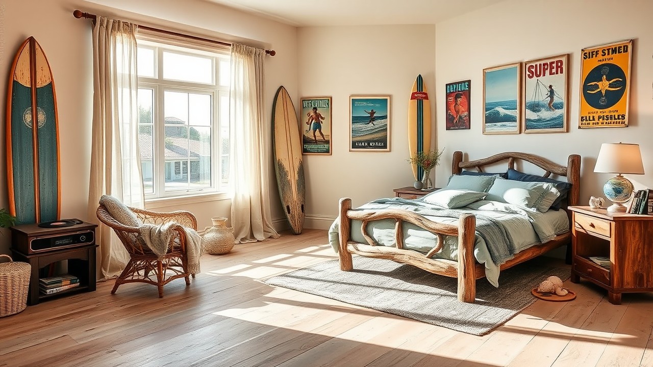Vintage Surf House Bedroom Inspirations