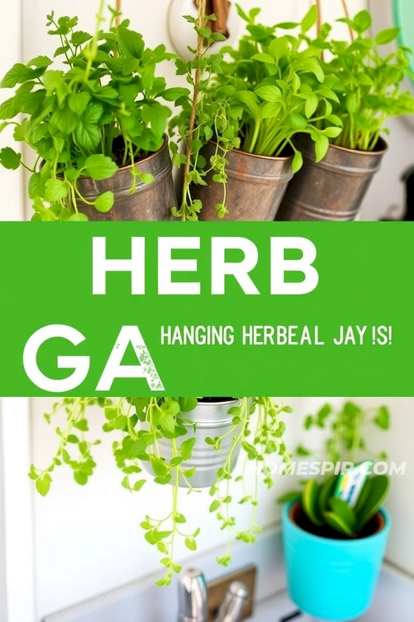 Add Greenery with Hanging Herb Gardens Add Greenery with Hanging Herb Gardens
