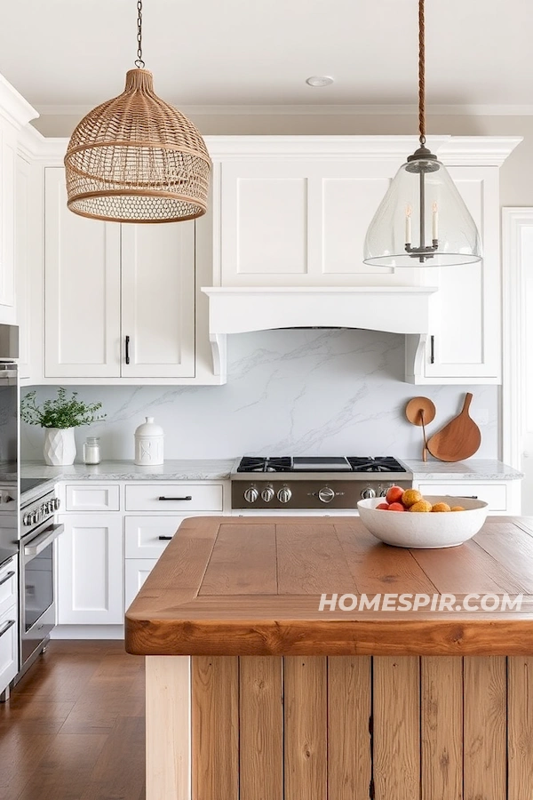 All-White Cabinetry with Beach Vibes All-White Cabinetry with Beach Vibes