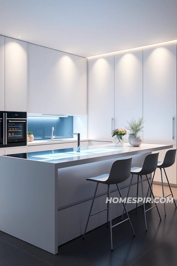 Ambient Lighting Futuristic Kitchen Ambient Lighting Futuristic Kitchen