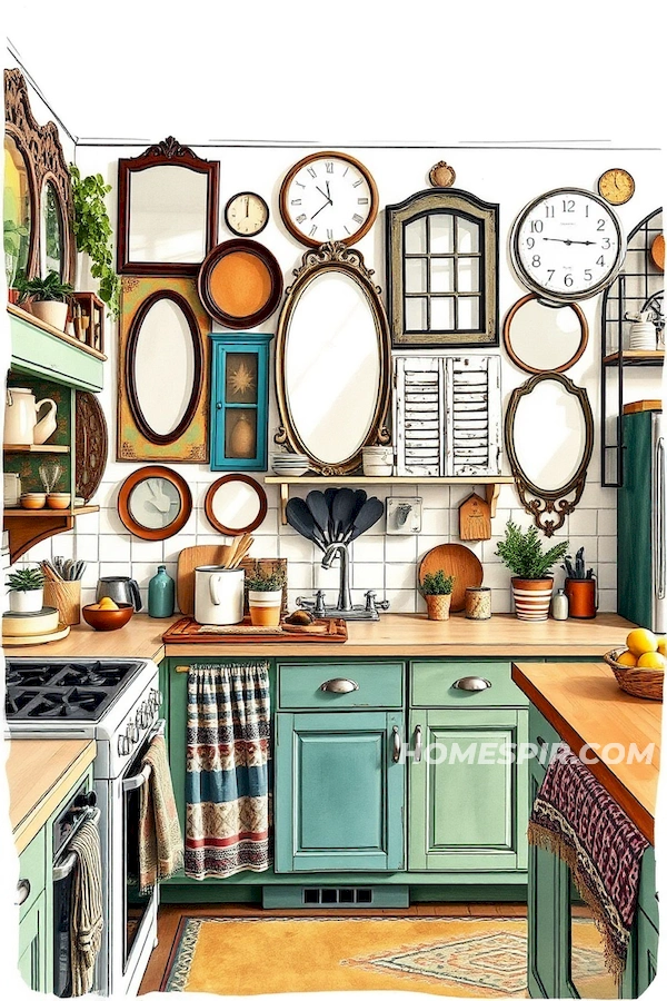 Antique Mirrors and Shutters in Eclectic Decor Antique Mirrors and Shutters in Eclectic Decor