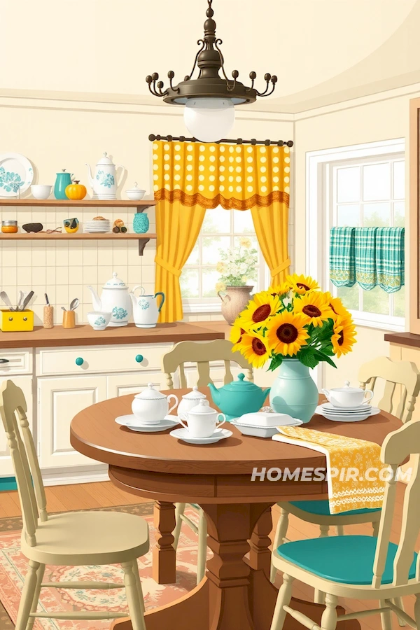 Aqua and Mustard Accents in Rustic Decor Aqua and Mustard Accents in Rustic Decor
