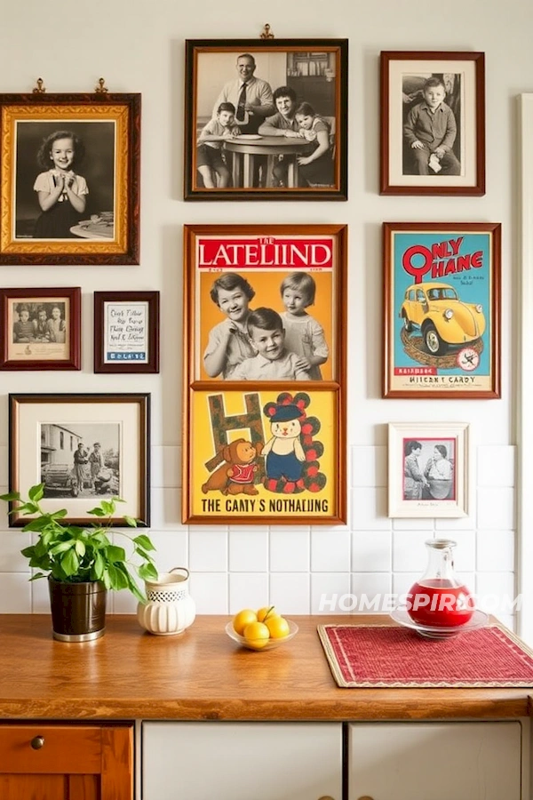 Art Gallery with Vintage Family Photos Art Gallery with Vintage Family Photos