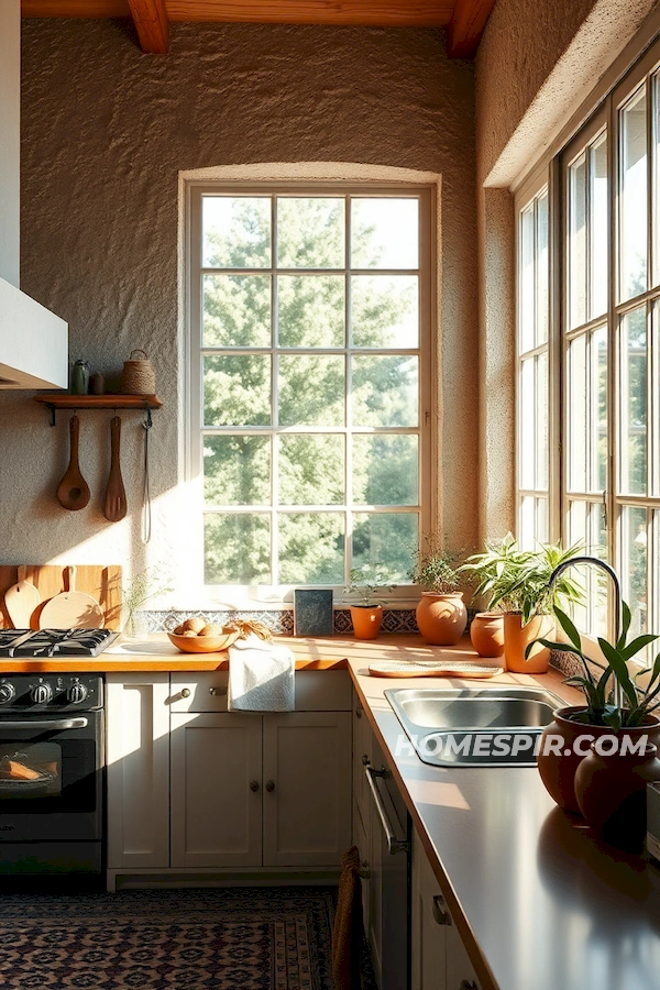 Artisanal Touches in Organic Morning Boho Kitchen Artisanal Touches in Organic Morning Boho Kitchen