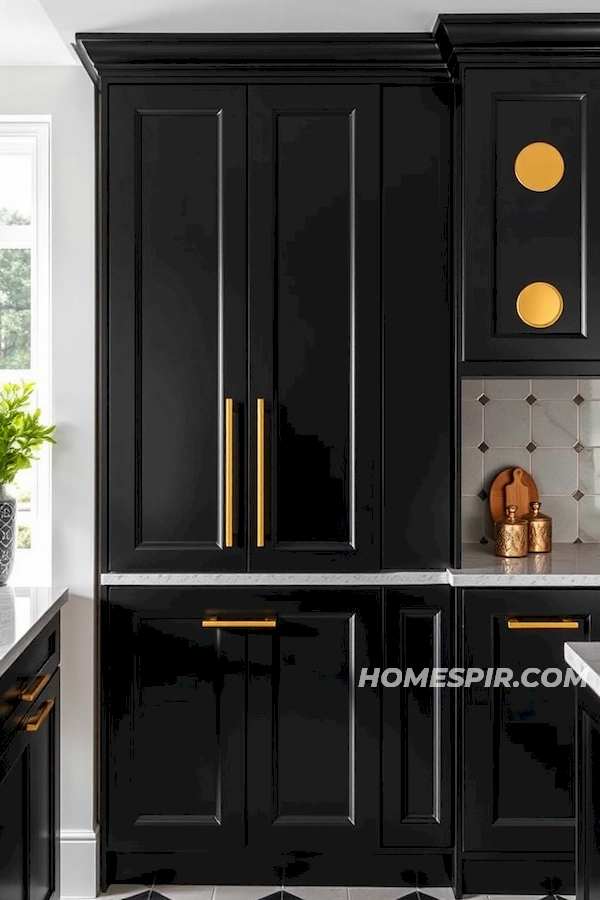 Black and Gold Cabinet Artistry Black and Gold Cabinet Artistry