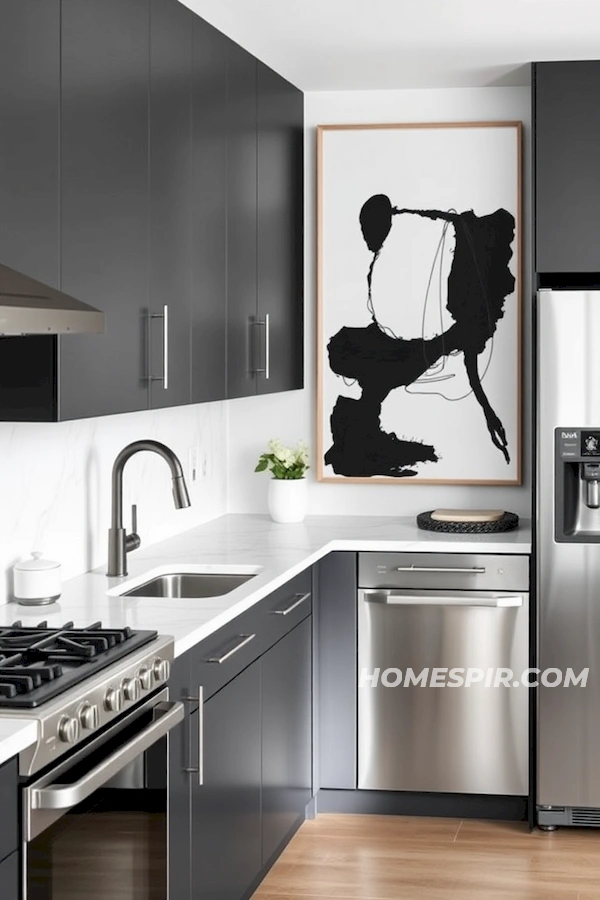 Black and White Art Inspired Kitchen Style Black and White Art Inspired Kitchen Style