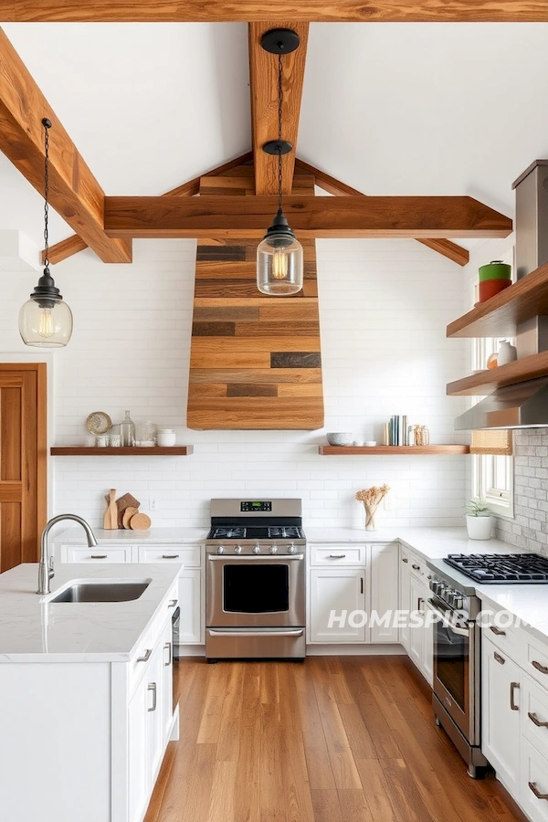 Blend Vintage and Stainless Steel in Kitchens Blend Vintage and Stainless Steel in Kitchens