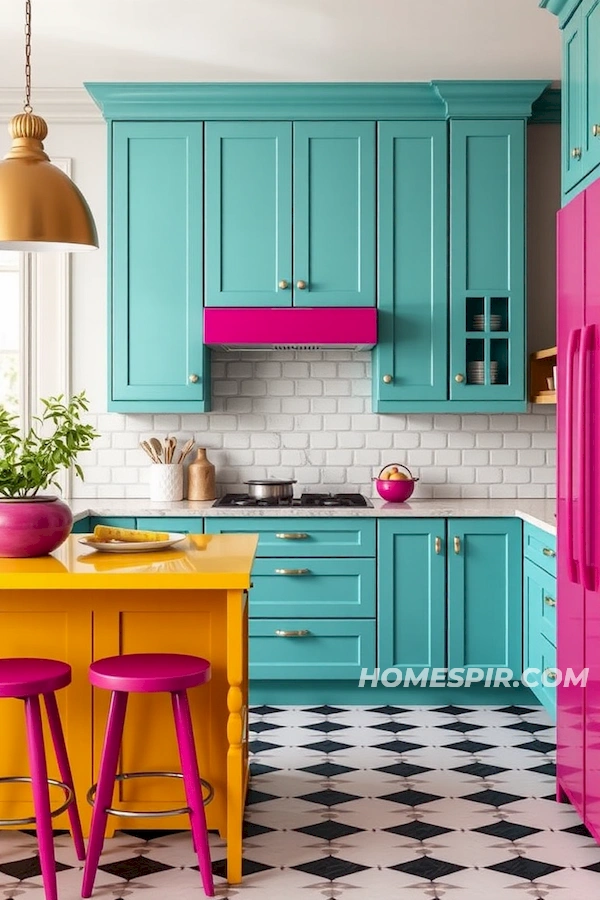 Bold and Unexpected Color Palette for Eclectic Kitchens Bold and Unexpected Color Palette for Eclectic Kitchens