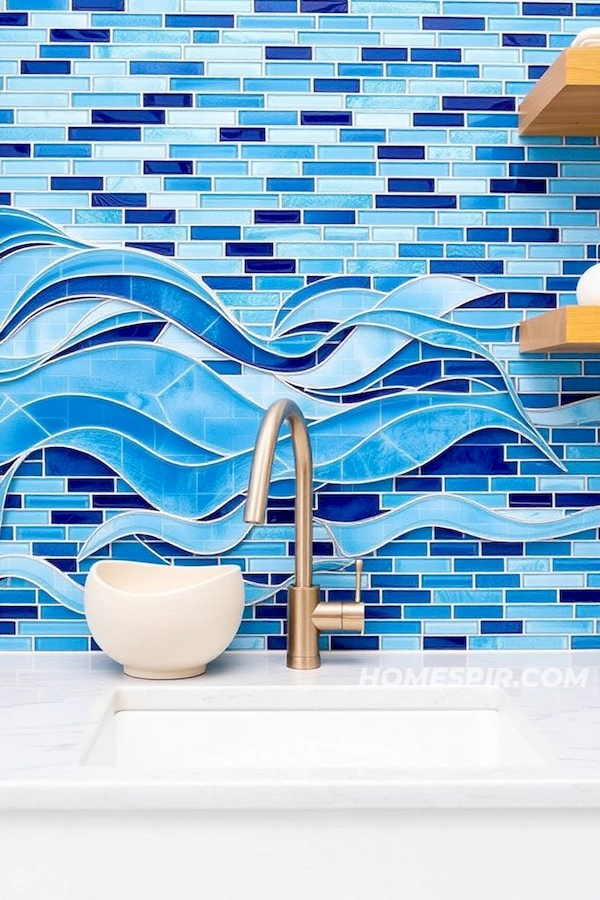 Bold Color Block Surf House Kitchen Inspiration Bold Color Block Surf House Kitchen Inspiration