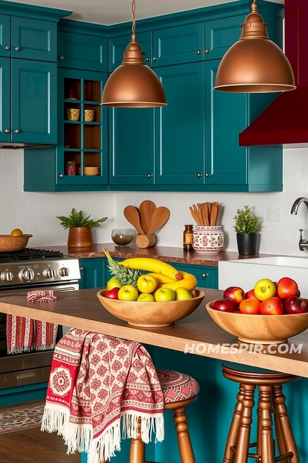 Bold Color Contrasts in Bohemian Kitchen Design Bold Color Contrasts in Bohemian Kitchen Design