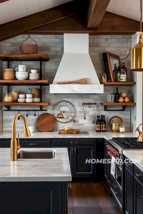 Bold Nautical Design with Brass Accents Bold Nautical Design with Brass Accents