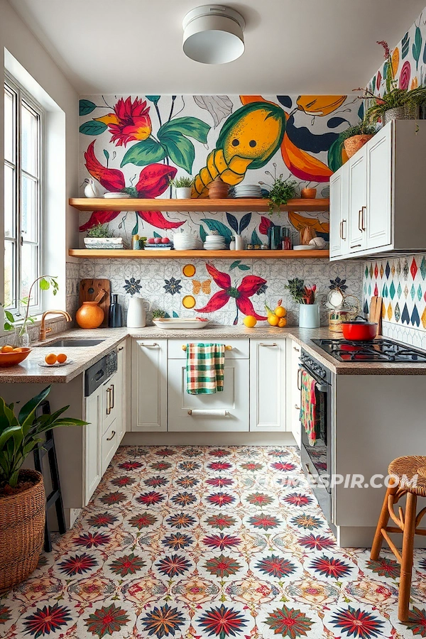 Bold Patterns in Eclectic Kitchen Design Bold Patterns in Eclectic Kitchen Design