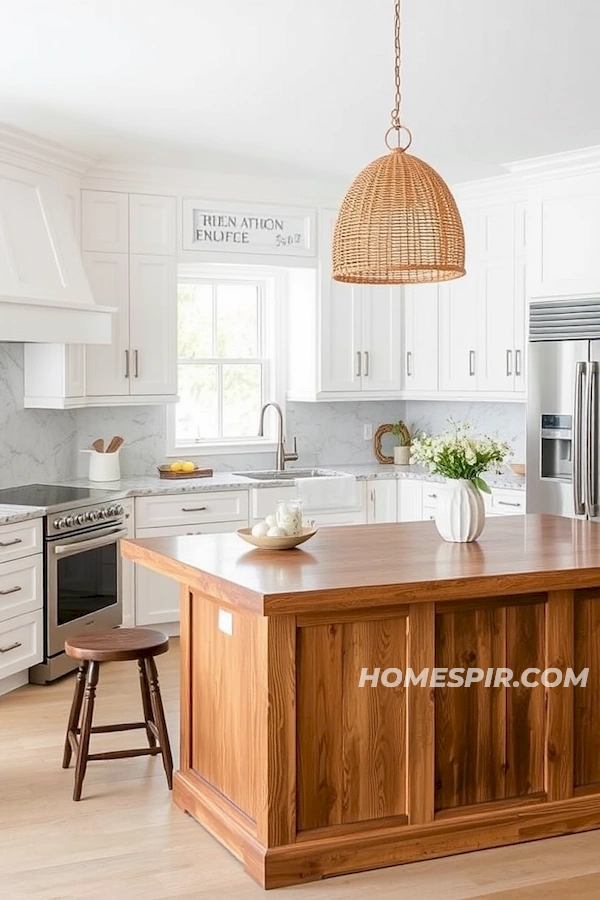 Breezy Beach House with Woven Light Fixtures Breezy Beach House with Woven Light Fixtures
