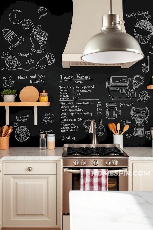Chalkboard Walls Bring Creativity to Shabby Chic Kitchen Chalkboard Walls Bring Creativity to Shabby Chic Kitchen
