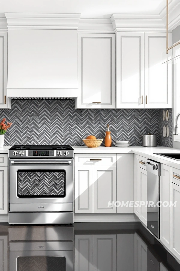 Chevron Chrome Appliance Facades Chevron Chrome Appliance Facades