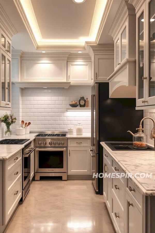 Chic and Modern Illuminated Luxury Kitchen Chic and Modern Illuminated Luxury Kitchen