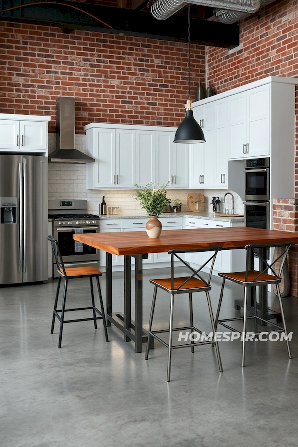 Chic Industrial Design in Modern Dining Space Chic Industrial Design in Modern Dining Space