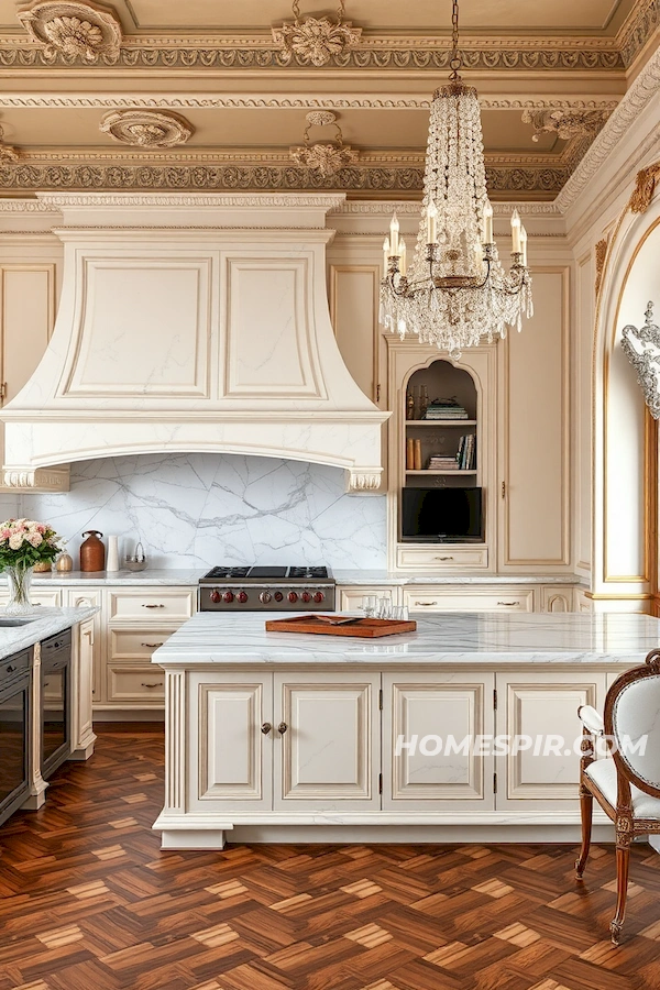 Classic Meets Contemporary in French Kitchen Classic Meets Contemporary in French Kitchen