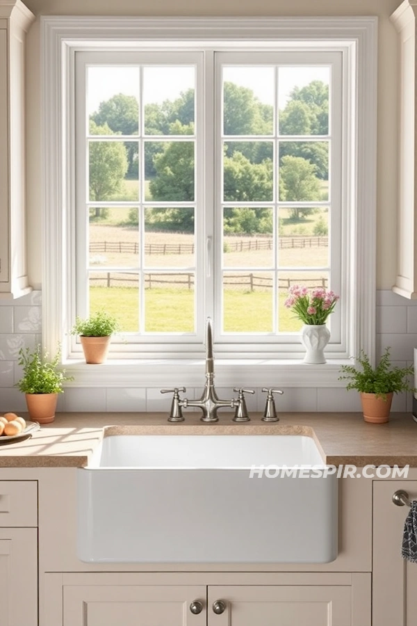 Classic White Farmhouse Sink Views Classic White Farmhouse Sink Views