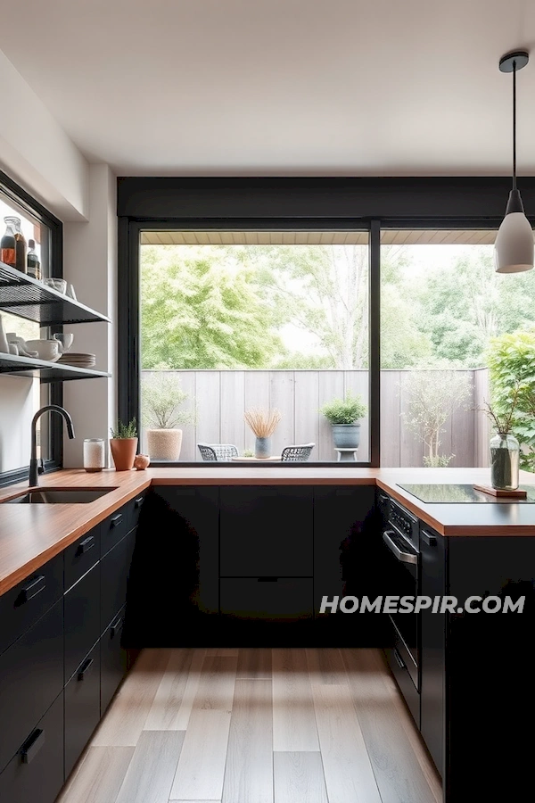 Clean Look with Garden View Kitchen Clean Look with Garden View Kitchen