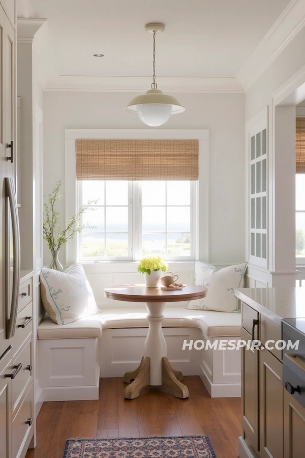 Coastal Breakfast Area with Sea-Inspired Decor Coastal Breakfast Area with Sea-Inspired Decor