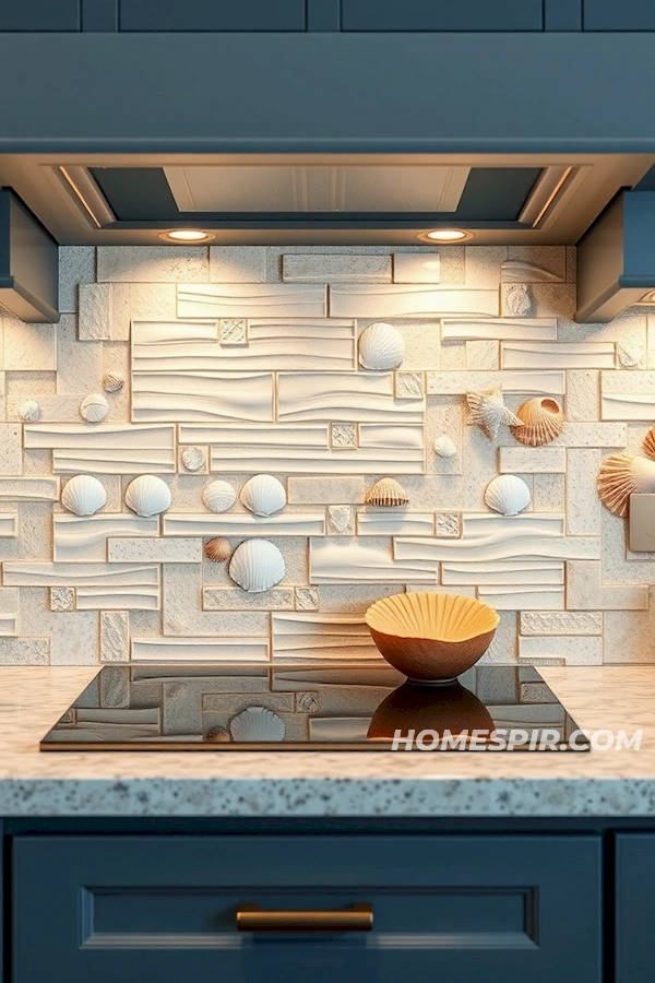 Coastal Retreat Backsplash with Natural Touch Coastal Retreat Backsplash with Natural Touch