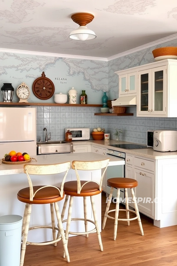Coastal Vintage Blend with Retro Appliances Coastal Vintage Blend with Retro Appliances