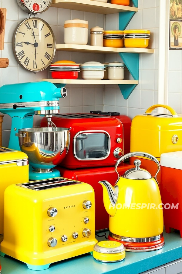 Colorful 1950s Kitchen Appliances Colorful 1950s Kitchen Appliances