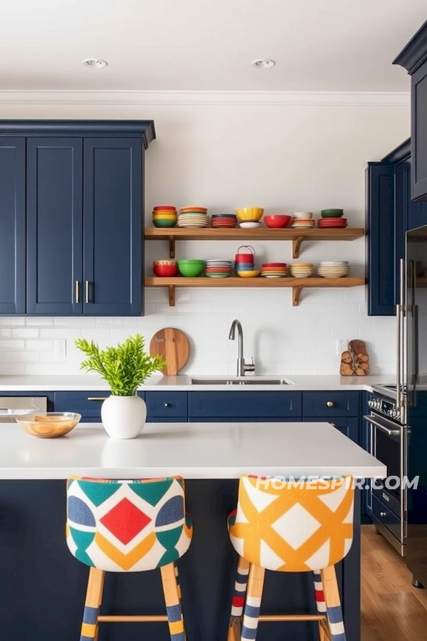 Colorful Dishware on Display in a Bright Space Colorful Dishware on Display in a Bright Space
