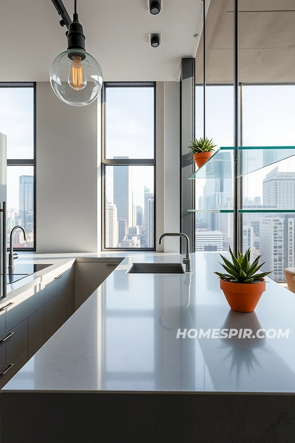 Concrete and Succulents Kitchen Concrete and Succulents Kitchen