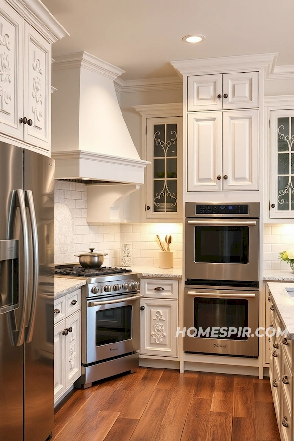 Contemporary Elegance with Antique Cabinets Contemporary Elegance with Antique Cabinets