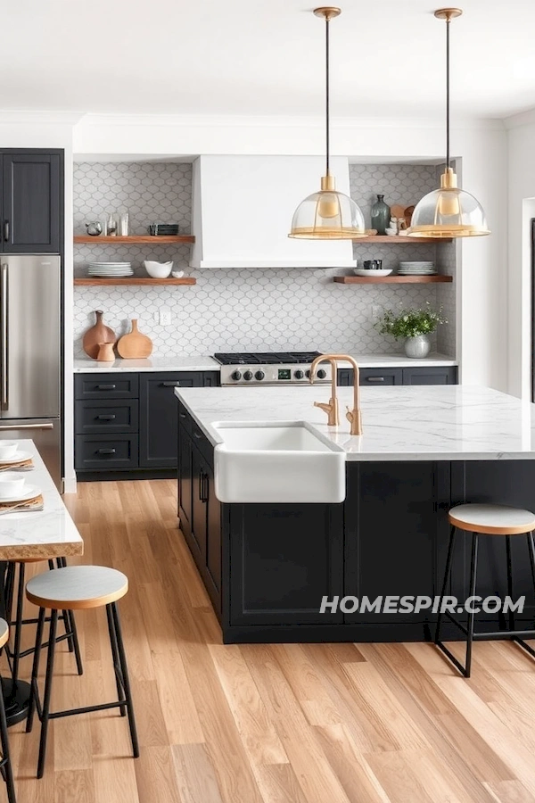 Contemporary Stools Surround Versatile Kitchen Island Contemporary Stools Surround Versatile Kitchen Island