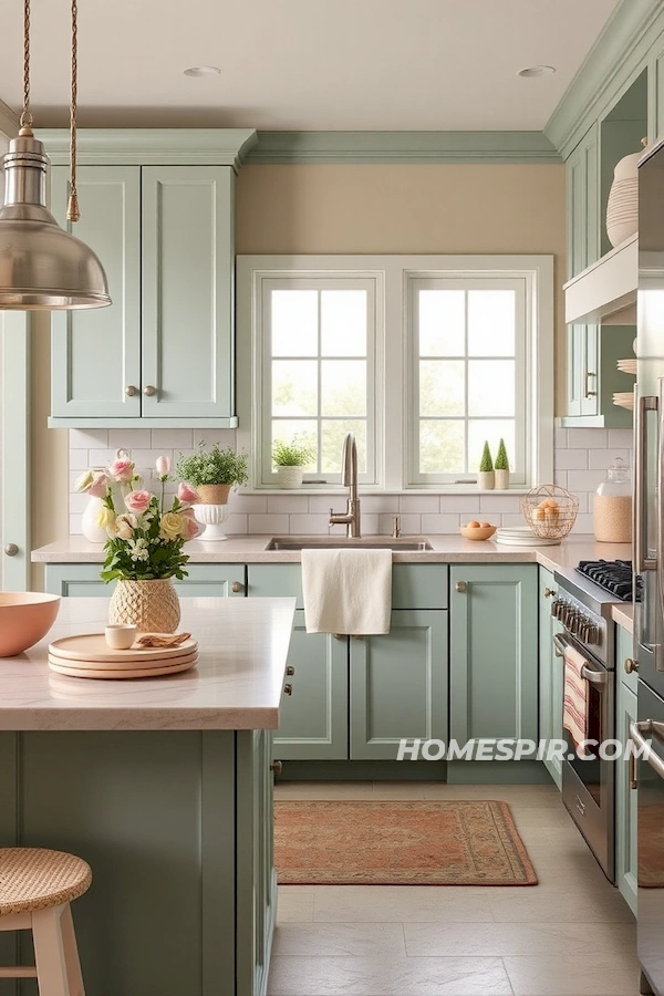 Coral Accents for Tranquil Kitchen Coral Accents for Tranquil Kitchen