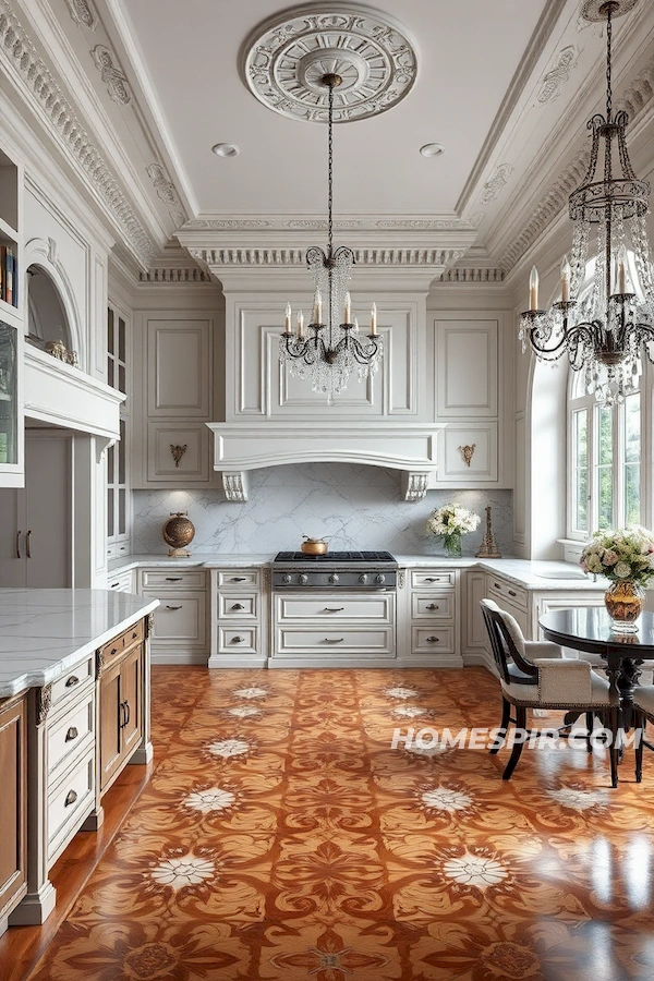 Crown Molding in French Elegance Design Crown Molding in French Elegance Design