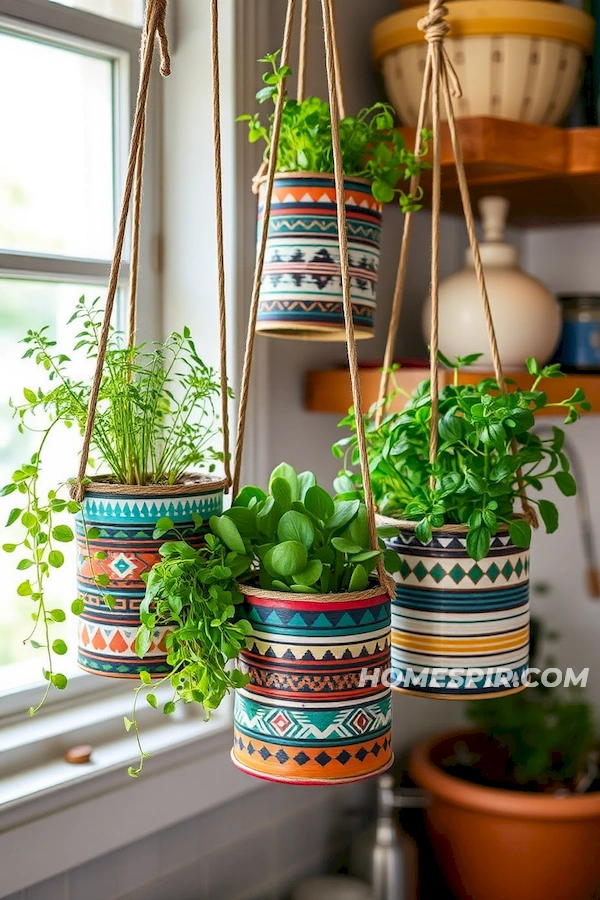Cultural Artifacts as Hanging Planters Cultural Artifacts as Hanging Planters