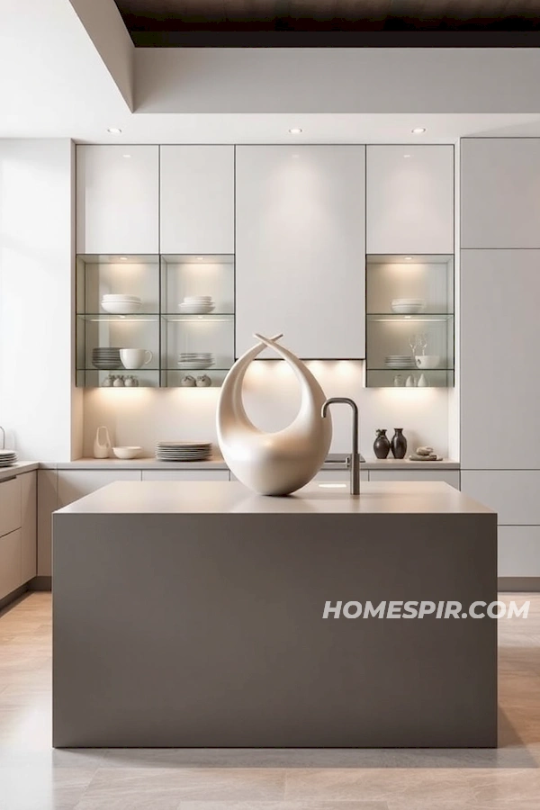 Curated Glass Kitchen Island Curated Glass Kitchen Island