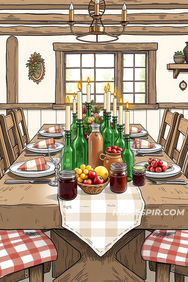 Decorative Table with Fresh Fruit Elements Decorative Table with Fresh Fruit Elements
