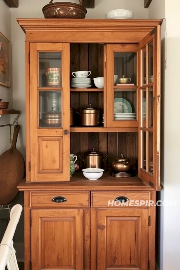 Delicate Porcelain in a Country Kitchen Corner Delicate Porcelain in a Country Kitchen Corner