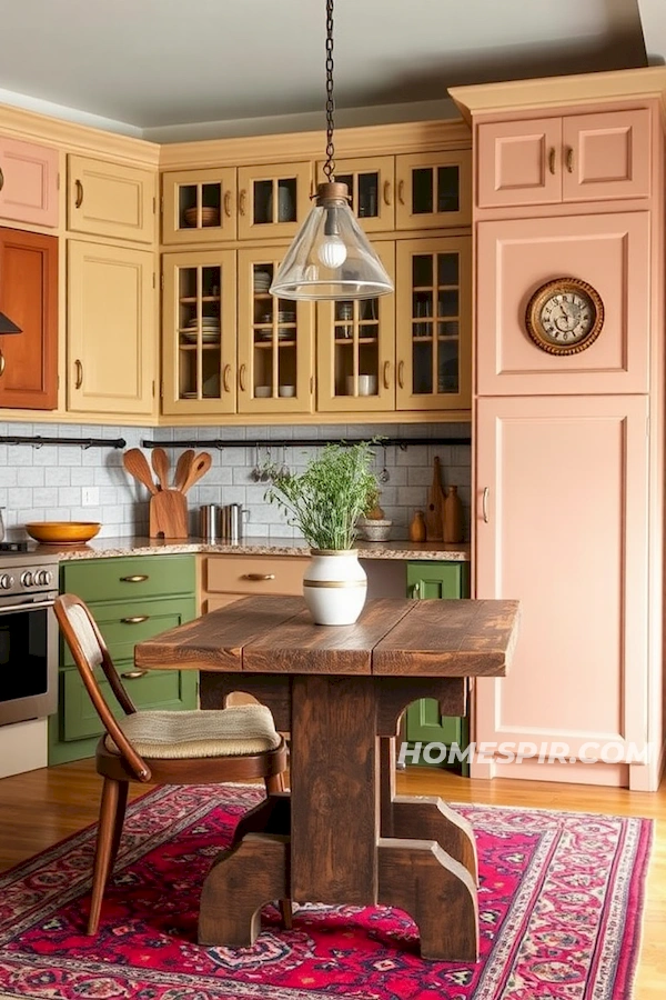 Earth Tones in Eclectic Bohemian Kitchen Design Earth Tones in Eclectic Bohemian Kitchen Design