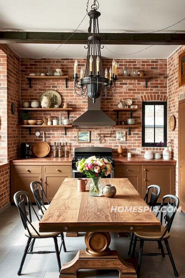Eclectic Charm in French Industrial Kitchen Eclectic Charm in French Industrial Kitchen