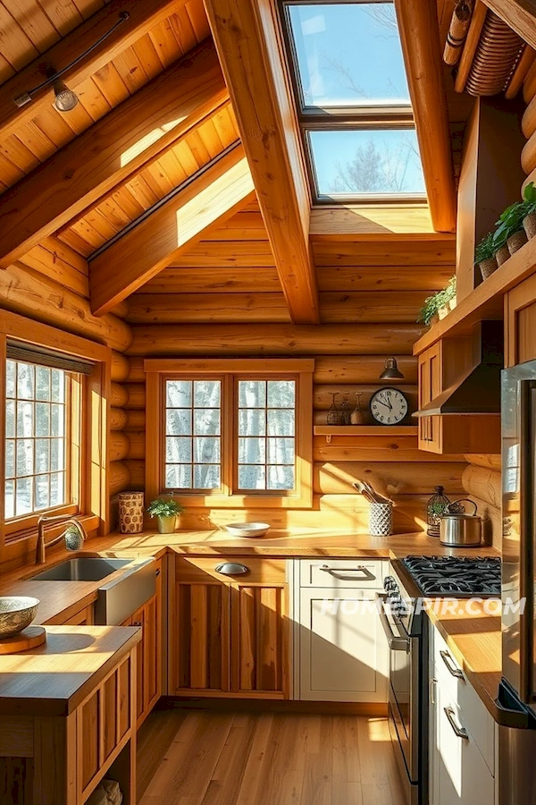Eco-Friendly Innovation in Log Home Kitchens Eco-Friendly Innovation in Log Home Kitchens
