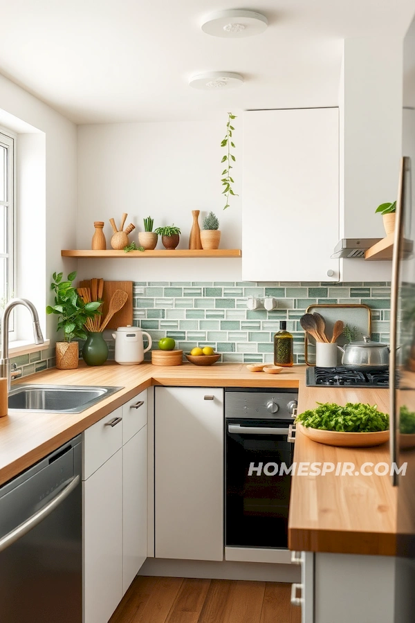 Eco-Friendly Studio Kitchen with Sustainable Design Eco-Friendly Studio Kitchen with Sustainable Design
