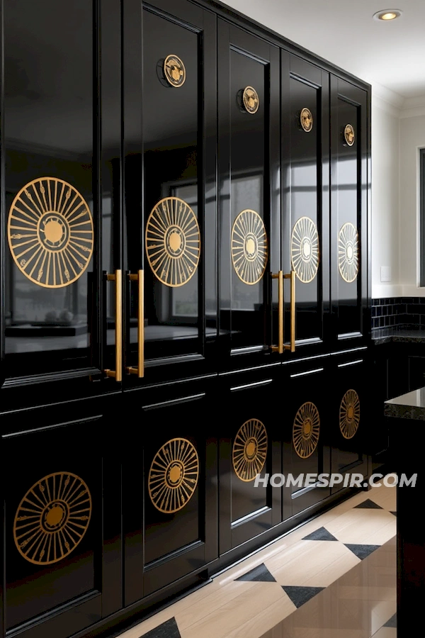 Elegant Circular Motif Cabinets Elegant Circular Motif Cabinets
