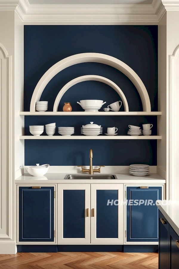 Elegant Display Shelves in Contrast Elegant Display Shelves in Contrast