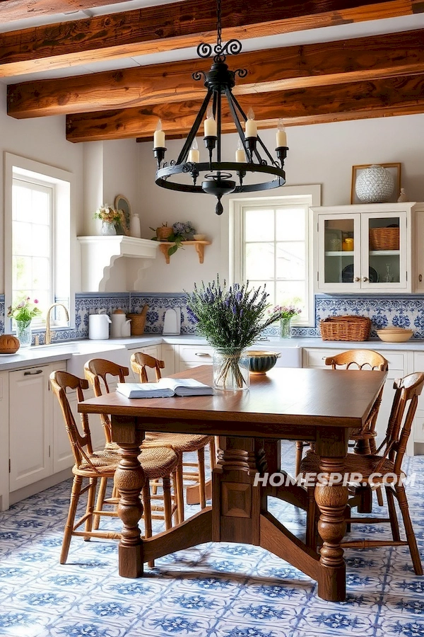Elegant French Accents in Chic Kitchen Elegant French Accents in Chic Kitchen