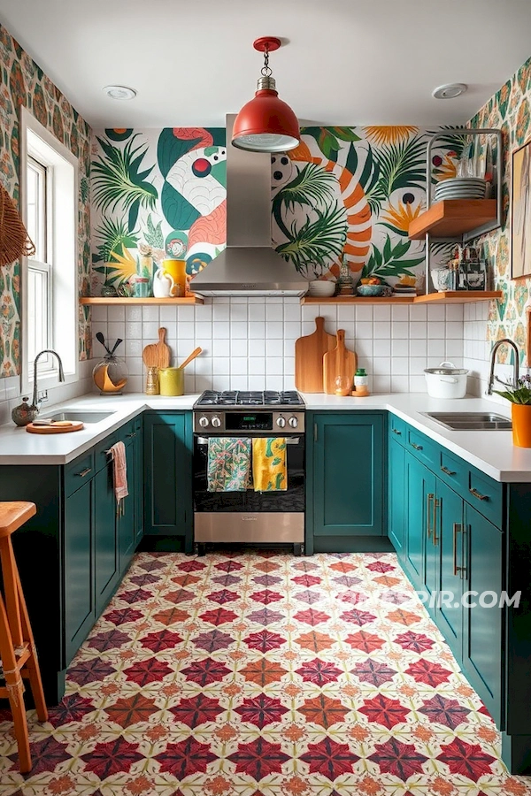 Energetic Vibe in Artistic Studio Kitchen Energetic Vibe in Artistic Studio Kitchen