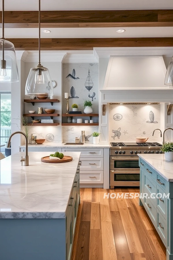 Expansive Gourmet Beach Kitchen Design Expansive Gourmet Beach Kitchen Design