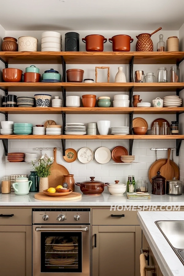 Functional and Decorative Open Shelving Kitchen Functional and Decorative Open Shelving Kitchen